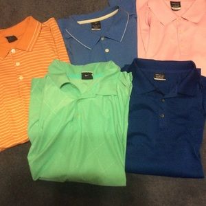 Lot os 5 Nike Golf Shirts - All Size XL
